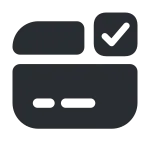 Card Tick 1 SVG Icon